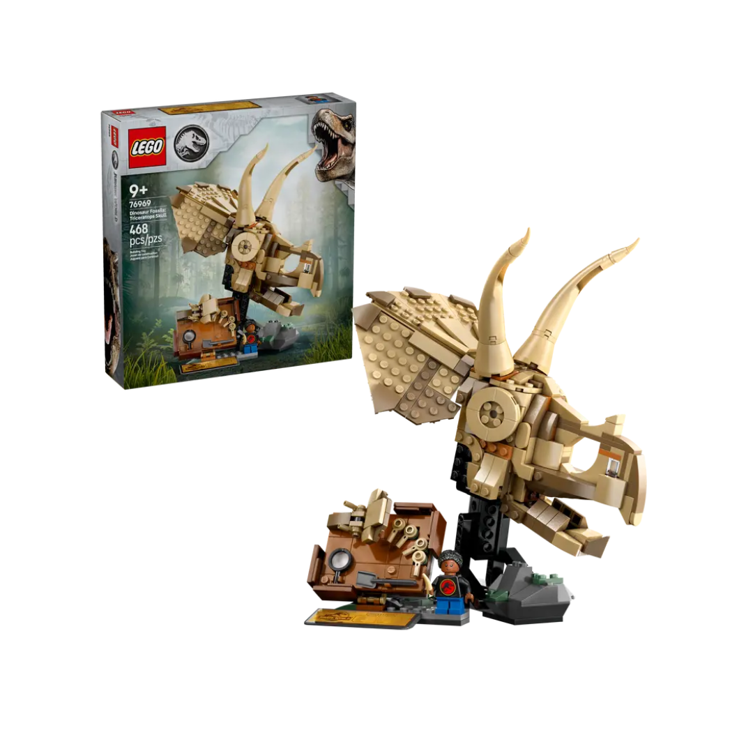 76969 Fósiles de Dinosaurio: Cráneo de Triceratops – Bricks Madrid