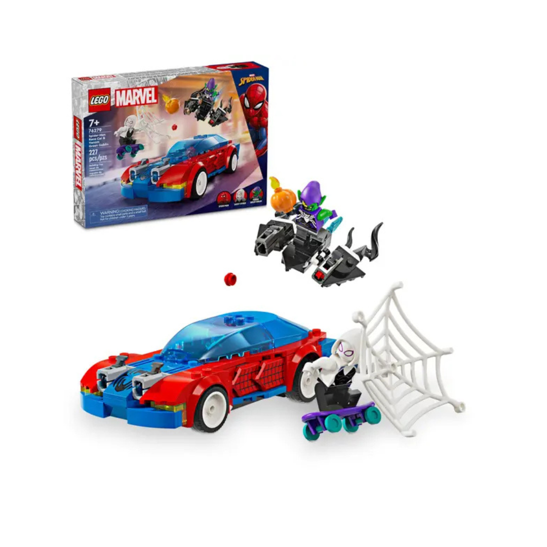 76279 Coche de Carreras de Spider-Man y Duende Verde Venomizado