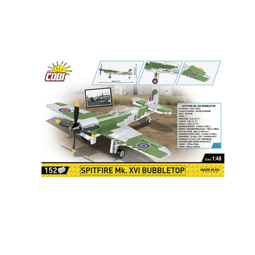 Cobi 5865 - Spitfire Mk. XVI with bubble roof