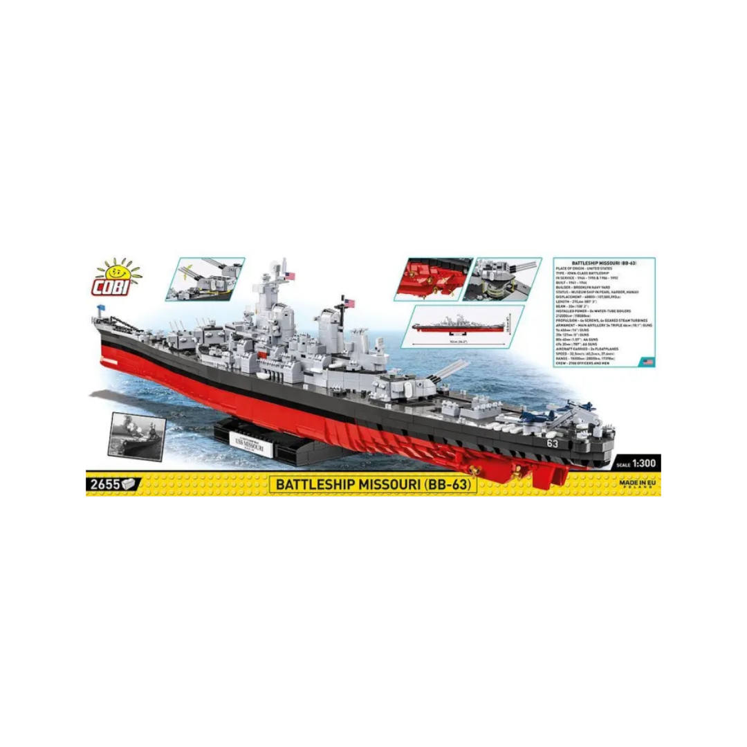 Cobi 4837 - Battleship Missouri (BB-63)