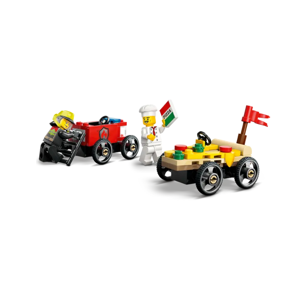 60458 - Racing Car Pack: Pizza vs. Fire Truck