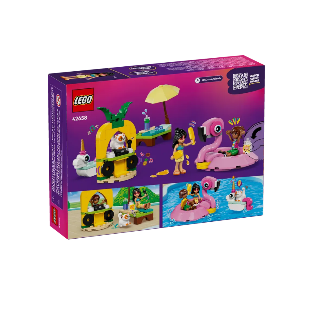 42658 - Fiesta en la Piscina con Flamenco y Unicornio