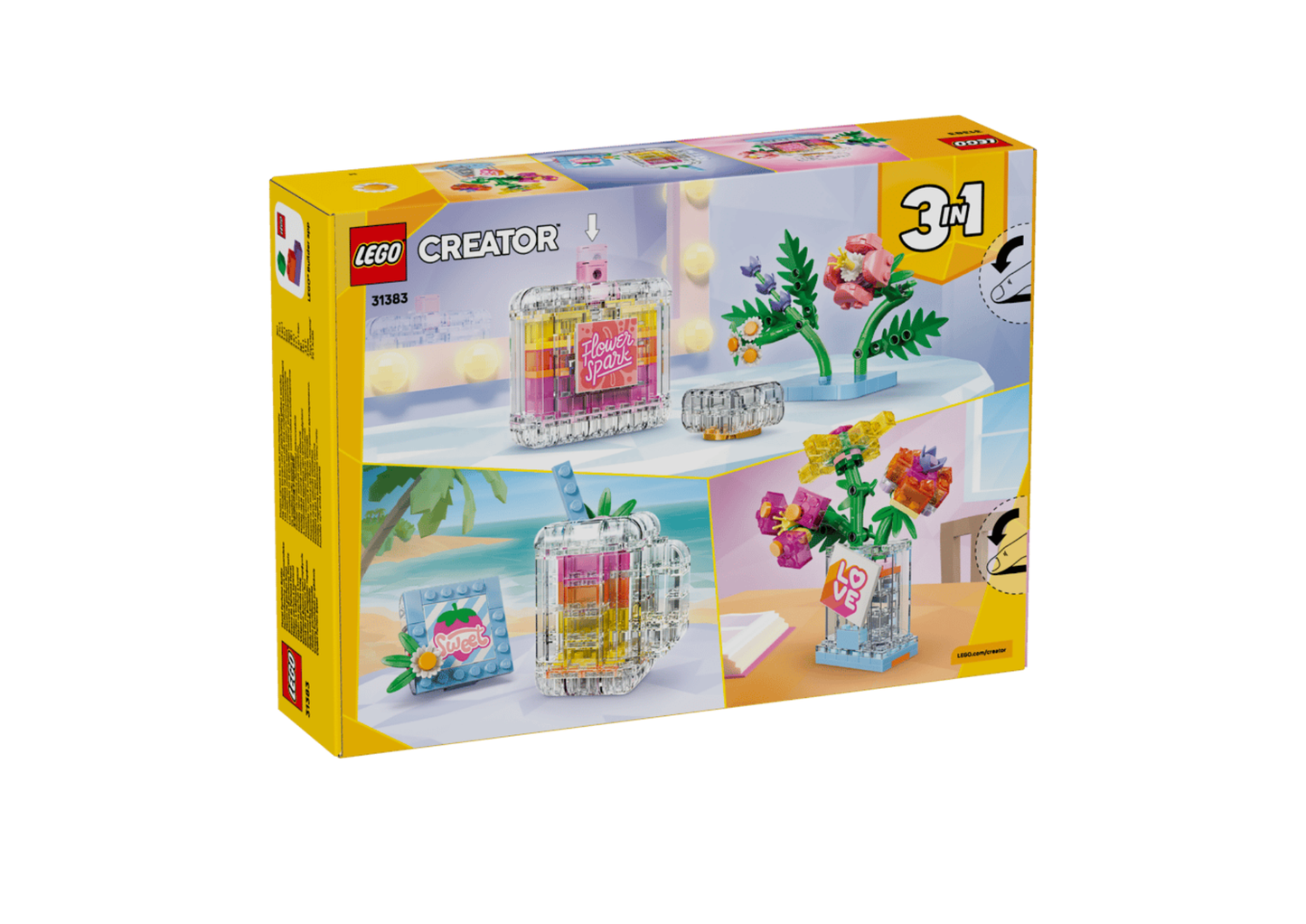 31383 - Frasco Decorativo de Perfume Floral