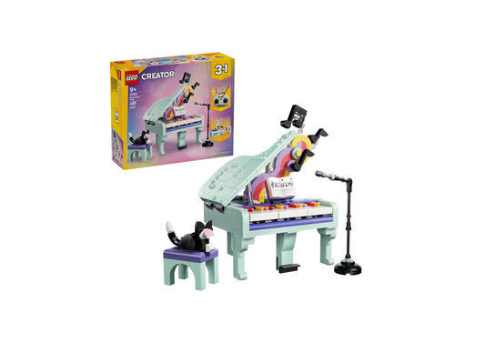 31392 - Piano Musical Decorativo con Gato