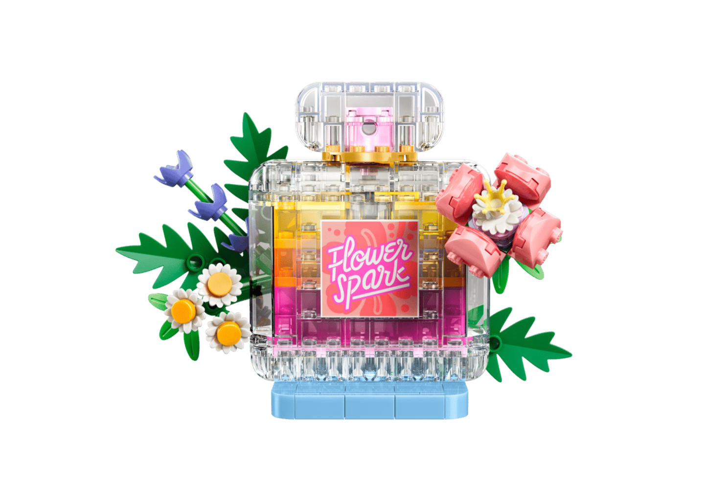 31383 - Frasco Decorativo de Perfume Floral