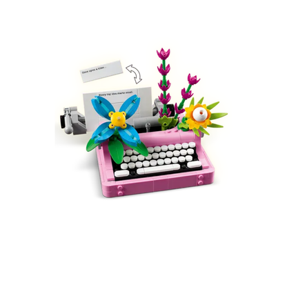 31169 - Máquina de Escribir con Flores