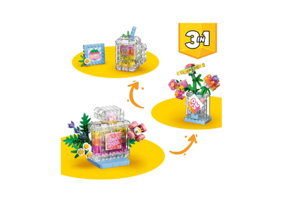 31383 - Frasco Decorativo de Perfume Floral